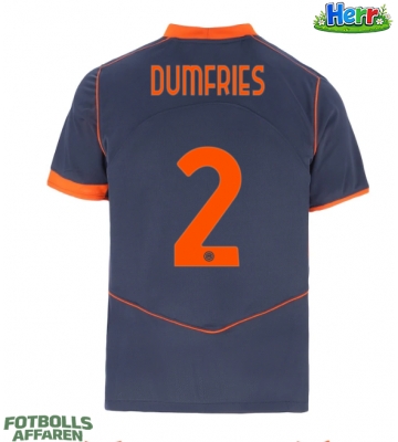 Inter Milan Denzel Dumfries #2 Tredje Tröja 2025-26 Kortärmad